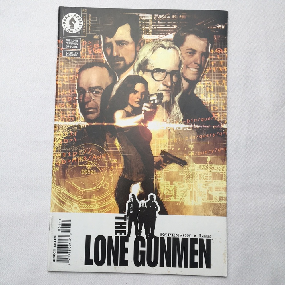 The Lone Gunmen Comic Book No. 1 Jun ‘01 Dark Horse Comics Vintage
